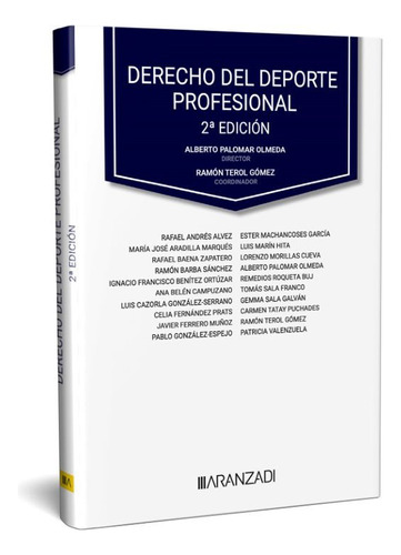 Libro Derecho Del Deporte Profesional - Alberto Palomar O...