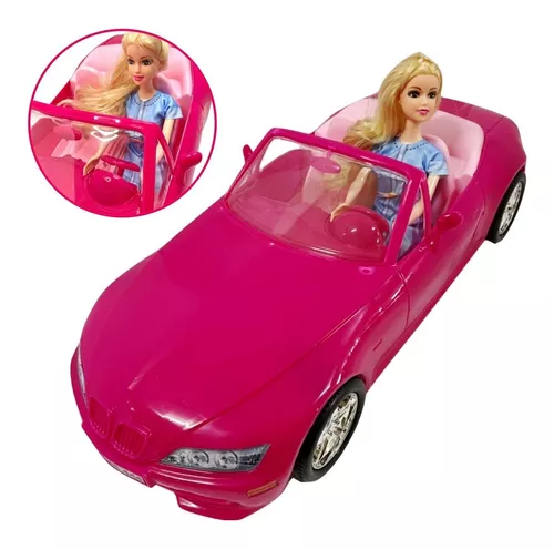 Carro Grande Boneca Barbie Loira Fiat Original Mattel Menina