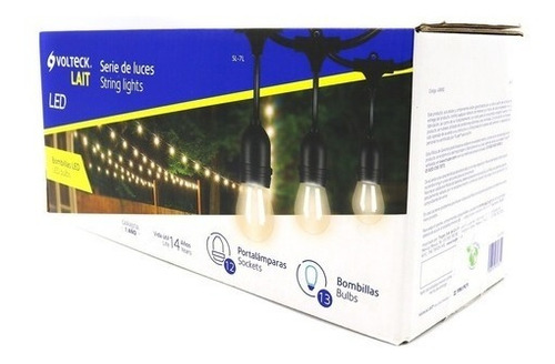 Imagen 2 de 2 de Serie De 12 Luces De Led Sl-7l Para Exterior 7.3 M 49992 Vol