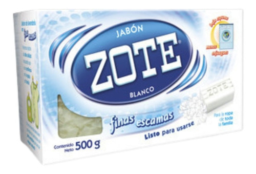 Jabón Zote Finas Escamas 1 Pieza 500g Biodegradable