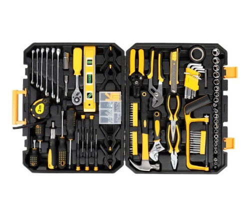 Kit Herramientas Handyman 198 Piezas Multiuso Con Maleta 