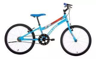 Bicicleta Houston Infantil Trup aro 20 1v freios v-brake cor azul-celeste com descanso lateral