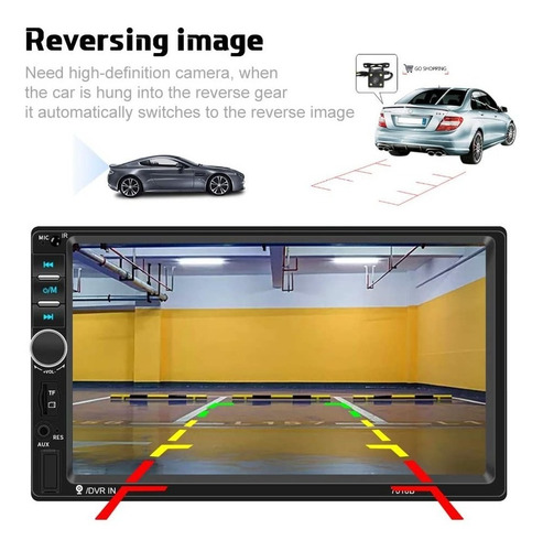 Imagen 6 de 10 de Auto Estéreo 7018b 2 Din Pantalla Táctil Mp5 Hd 1080p