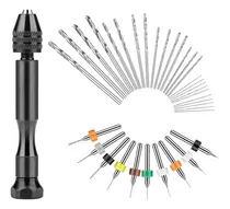 Comprar Conjunto De Furadeiras Manuais, 25 Brocas Helicoidais E 10 P