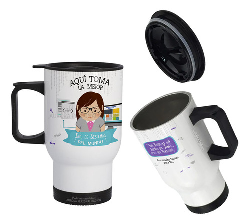 Mug Vaso Termico Viajero Para Carro Mejor Ing De Sistemas