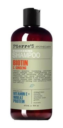 Shampoo Pierre´s Apothecary Biotin Ginseng 473 Ml