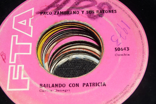 Jch- Paco Zambrano Y Sus Ratone Bailando Con Patricia 45 Rpm