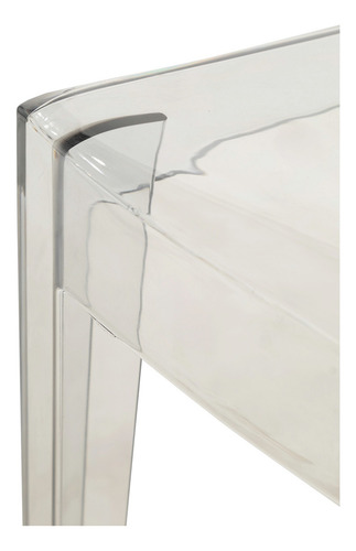 Set De 4 Sillas Ghost Acrilico Moderna Comedor Sala Eventos Estructura De La Silla Transparente Asiento Transparente Diseño De La Tela Liso