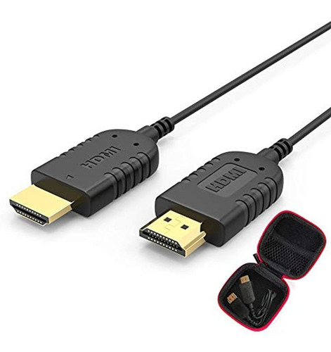 Cable Hdmi Ultra Delgado De 2.6 Pies, 4k Cable Hdmi Delgado