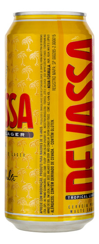 Cerveja Devassa Tropical Lager lata 473ml