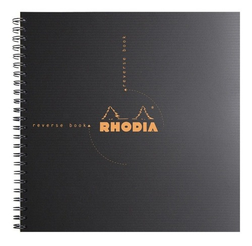  Rhodia Reverse Book 80 folhas  unidade x 1 21cm x 21cm cor violeta