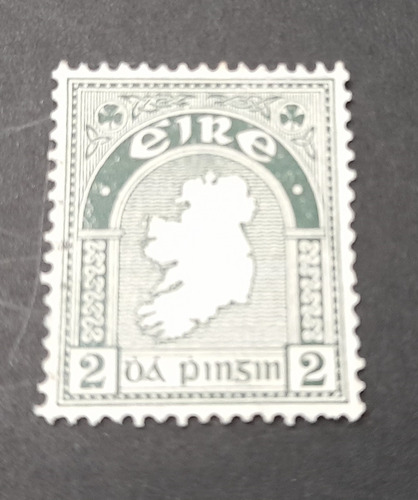 Sello Postal - Irlanda 1922 - Mapa Nacional