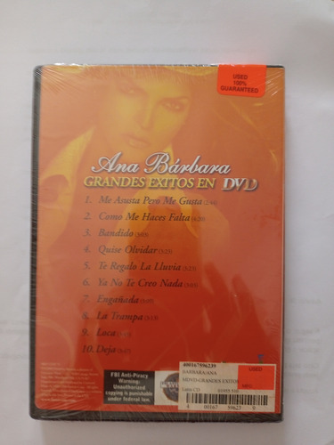 Dvd Ana Barbara - Grandes Exitos En Dvd