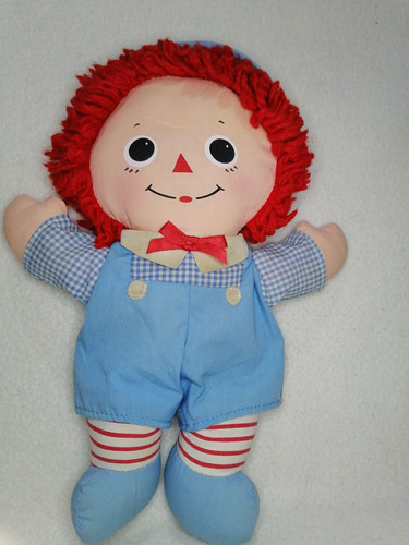 Muñeca De Tela Original Raggedy Andy Playskool Vintage 1989.