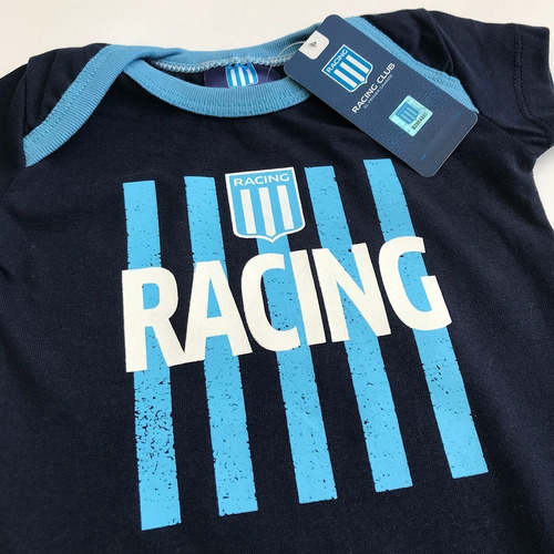 Imagen 2 de 8 de Body De Bebé Racing Club Pañalero Con Licencia Oficial