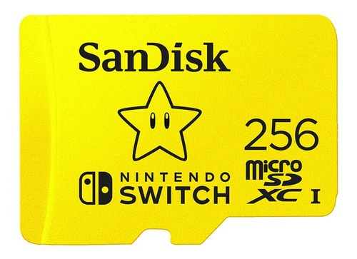 Imagen 1 de 1 de Tarjeta de memoria SanDisk SDSQXAO-256G-ANCZN  Nintendo Switch con adaptador SD 256GB