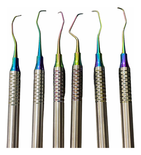 Curetas Periodontales Gracey Colors Acero Alemán 6pzas