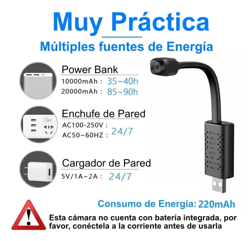 Mini cámara espía en cable USB - Precios Increibles