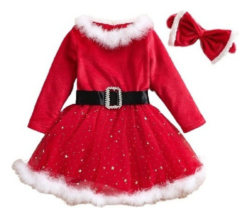 Disfraz De Navidad Vestido De Rojo De Princesa For Niñas