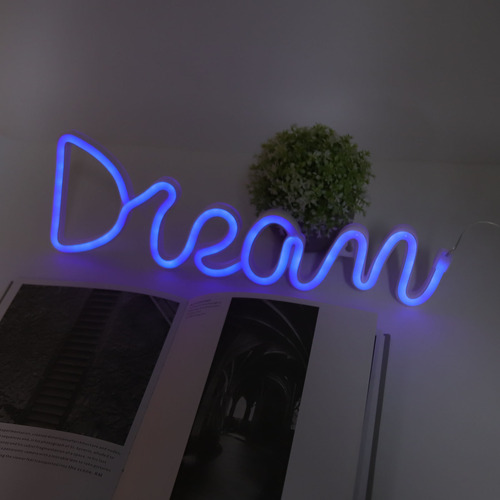 Pared Led Neon Dream Con Batería Usb Para Dormitorio