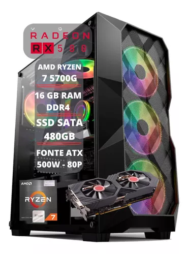 Pc Gaming Completo AMD Ryzen 7 5700G