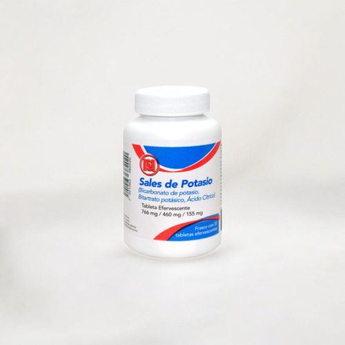 Sales De Potasio Frasco Con 60 Tabletas Efervescentes