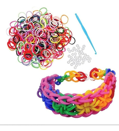 Kit Telar Para Armar Pulseras + 300banditas + Aguja + Clips