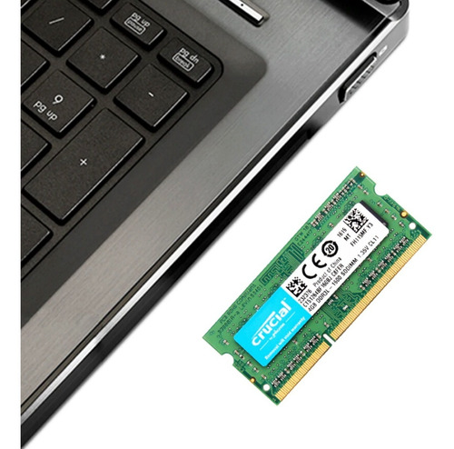 Crucial , 4gb, Ram So Dimm Ddr3 Ddr3l 1600mhz, Sodimm 1.35v