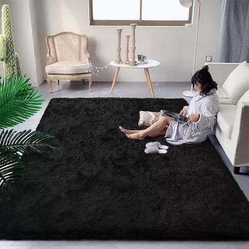 Alfombra Negra, Alfombra De Sala Y Dormitorio 160cm*200cm