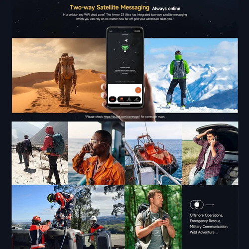 Ulefone Ulefone Armor 23 Ultra 5g Smartphone Mensaje Vía Satélite 120w Cámara Nocturna De 64mp 24+512gb