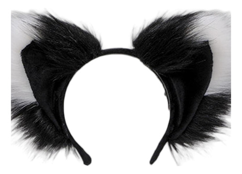 2024 Diadema Con Orejas De Gato De Peluche, Cola Grande,