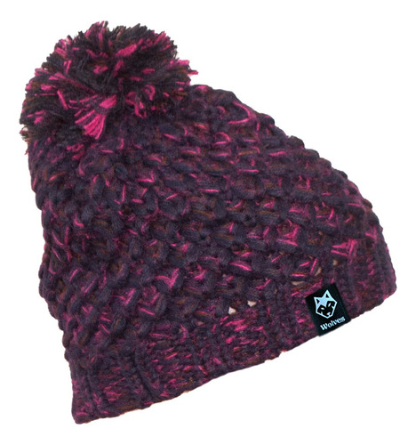 Imagen 1 de 2 de Gorros Beanie Lana Pompon Moda Unisex - Wolves