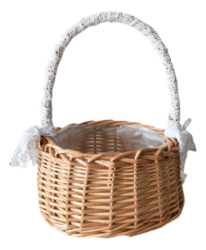 Cesta De Almacenamiento De Ratán Fresco De 3 Uds Con Asas,
