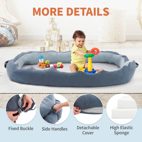 Cama De Viaje Para Niños Pequeños Mooitz Desmontable Con Col