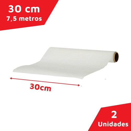 Papel Manteiga 30cm X 7.5mt Kit Com 2 Unidades