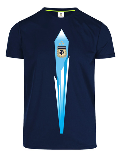 Playera Messi 10 Argentina Tricampeón Tela Dry Fit Adulto