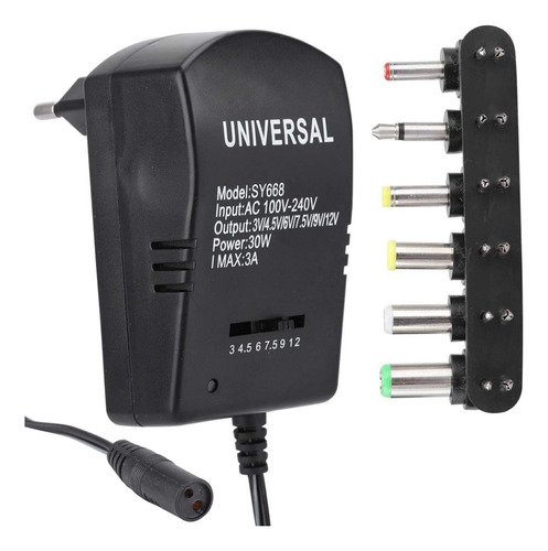 Cargador Universal Multiples Usos 3 4.5 6 7.5 9v 12 Voltaje®