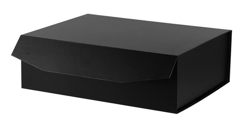 Packgilo 1 Caja De Regalo Extra Grande Color Negro Mate Con