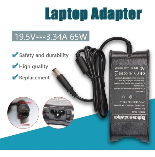 Cargador Dell 19.5v 3.34a Inspiron Vostro Latitud