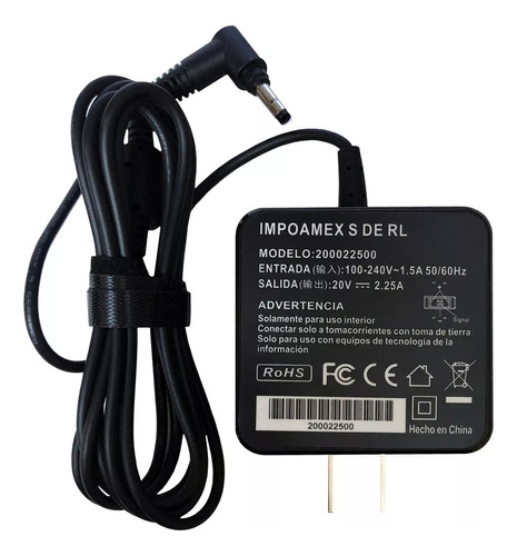 Cargador Para Ideapad 100 110 510 710 45w 20v 2.25a Adl45wc