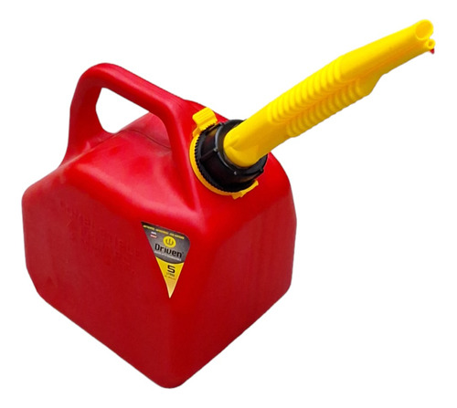 Bidon Combustible 5 L Rojo Nafta Diesel Pico Vertedor Driven