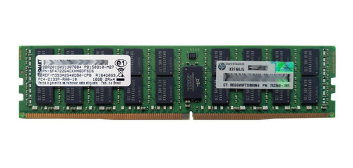 Memória 16gb Ddr4 2133mhz Hp 752369-281 Ml110 Ml150 Ml350 G9