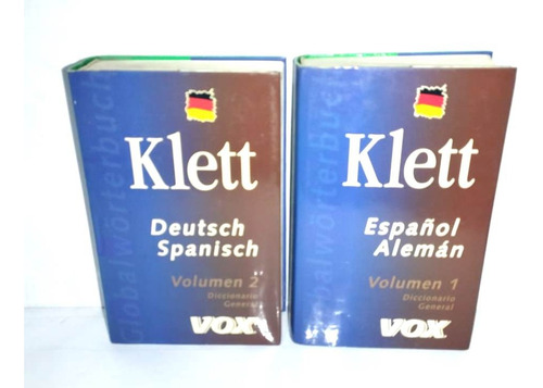 2 Tomos Gran Diccionario Español Alemán Klett Vox Deutsch