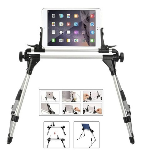 Soporte Móvil Tablet Base Ajustable Escritorio Cama