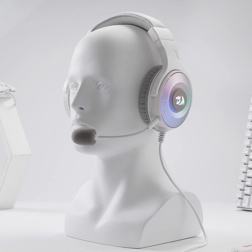 Auriculares De Juegos Con Cable Blanco Redragon H350, Flight