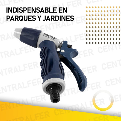 Pistola De Riego Con Gatillo Ajustable Regulable Bremen 7440