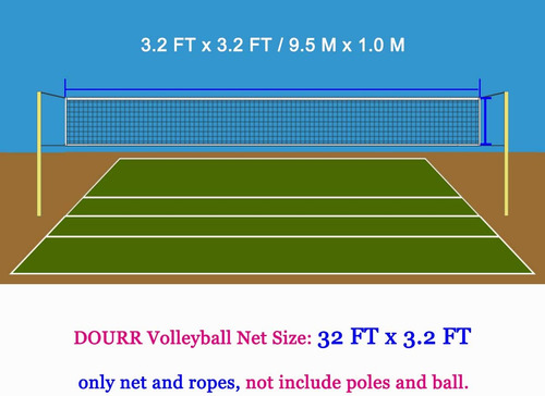 Dourr Red De Voleibol Red De Voleibol Al Aire Libre Para Pat