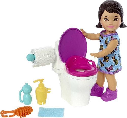 Barbie Skipper Babysitters Inc - Juego Para Ir Al Baño Con M