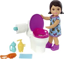 Comprar Muñeca Barbie Skipper Babysitters Inc Juego Para Ir Al Baño Mattel HJY27