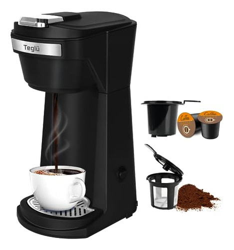 Single Serve Coffee Maker For K Cup Pods & Ground Coffe...